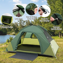 Load image into Gallery viewer, Costway Outdoor Canopy and Tent with Removable Rainfly - Easy to Carry, Suitable for 2-Person Camping and Hiking