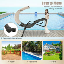 Load image into Gallery viewer, Costway Outdoor Daybeds with Canopy - Double Lounge Chair and Headrest - Suitable for Patio, Pool, and Backyard