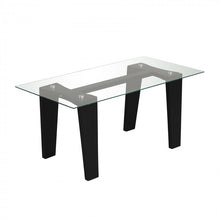 Load image into Gallery viewer, Modern Glass Coffee Table - Rectangular Table for Living Room and Office