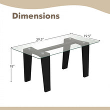 Load image into Gallery viewer, Modern Glass Coffee Table - Rectangular Table for Living Room and Office