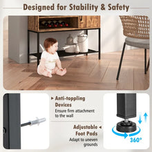 Charger l'image dans la galerie, Costway Retro Bar Cabinet Kitchen Storage with USB Power Outlet - Suitable for Kitchen and Dining Room