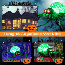Load image into Gallery viewer, Halloween Inflatable Green Spider - Suitable for Halloween Decorations and Haunted Houses