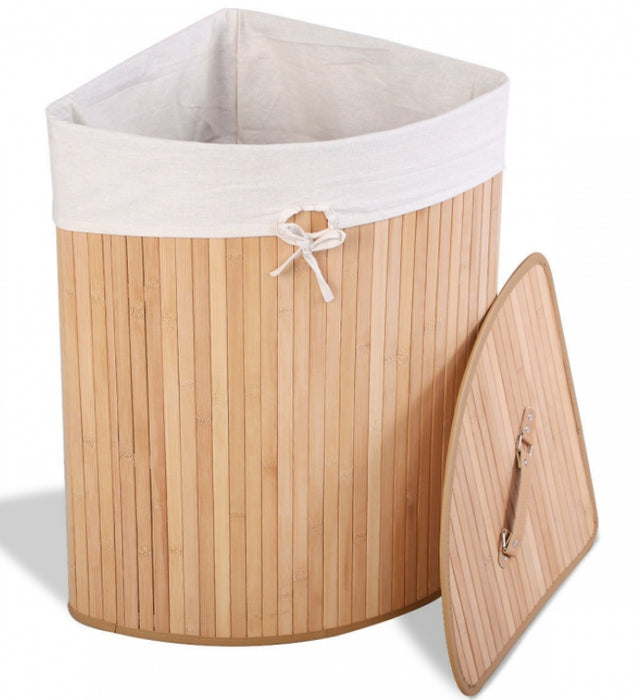 Bamboo Laundry Basket for Bathroom