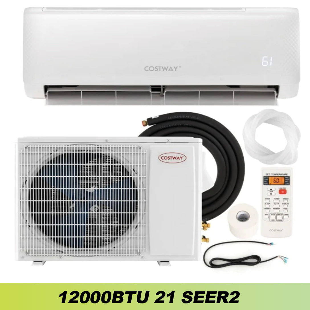 Energy Star Certified 12000 BTU Mini Split Air Conditioner and Heater, with 24H Timer