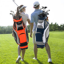 Charger l&#39;image dans la galerie, 10.5 Inch 14-Way Divider Golf Bag with Oversized Capacity and Rain Cover
