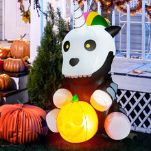 Load image into Gallery viewer, Halloween Inflatable Skeleton Unicorn with Pumpkin Lights - Suitable for Halloween Parties
