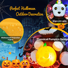 Load image into Gallery viewer, Halloween Inflatable Skeleton Unicorn with Pumpkin Lights - Suitable for Halloween Parties
