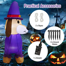 Load image into Gallery viewer, Halloween Inflatable Dachshund with Pumpkin - Suitable for Trick-or-Treat Events and Haunted Houses
