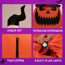 Load image into Gallery viewer, Halloween Inflatable Pumpkin 5-Piece Set with LED Lights and Blower - Suitable for Halloween Decorations
