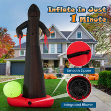 Load image into Gallery viewer, Halloween Inflatable Grim Reaper Giant Ghost with Built-in Blower and LED Lights - Suitable for Halloween Decorations
