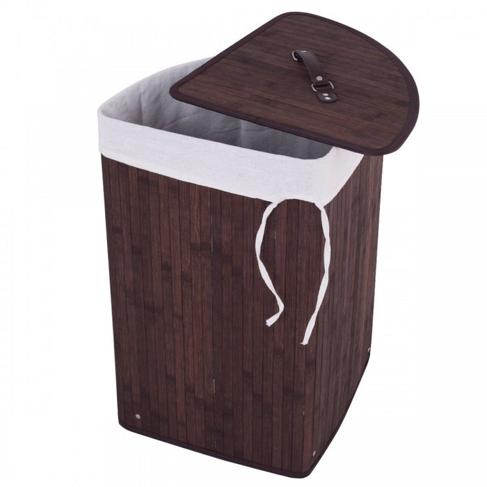Bamboo Laundry Basket for Bathroom