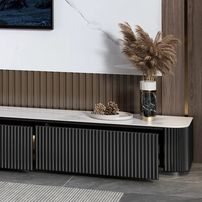 Modern Minimalist All-in-One Projector Stand TV Stand with Pull-Out Extendable Shelf - Suitable for Home Theater