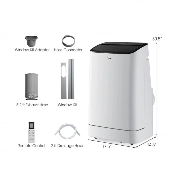 15000 BTU Portable Air Conditioner with Remote Control and App Control