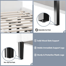 Load image into Gallery viewer, Modern Minimalist Button-Tufted Headboard Storage Bed Frame
