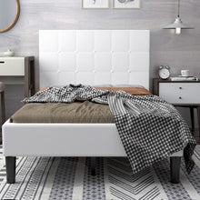 Load image into Gallery viewer, Modern Minimalist Button-Tufted Headboard Storage Bed Frame
