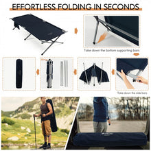 Load image into Gallery viewer, Costway Outdoor Camping Bed Folding Bed with Carry Bag and Storage Pouch - Suitable for Camping, Hiking, and Office
