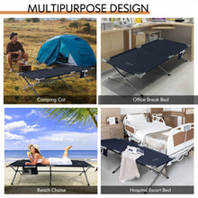 Load image into Gallery viewer, Costway Outdoor Camping Bed Folding Bed with Carry Bag and Storage Pouch - Suitable for Camping, Hiking, and Office
