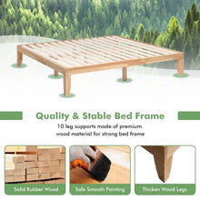 Load image into Gallery viewer, Costway Classic Minimalist Solid Wood Bed Frame

