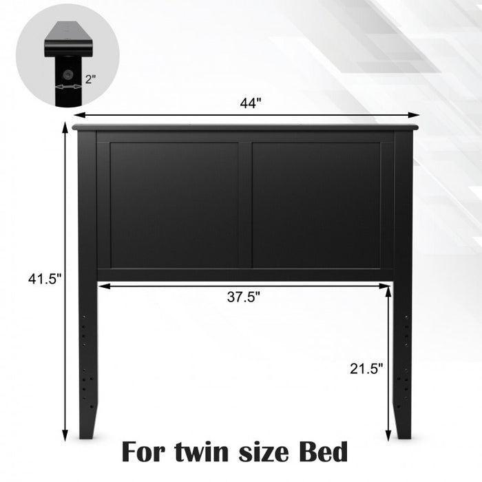 Black Country Rustic Minimalist Queen Headboard