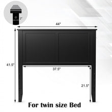 Load image into Gallery viewer, Black Country Rustic Minimalist Queen Headboard
