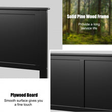 Load image into Gallery viewer, Black Country Rustic Minimalist Queen Headboard
