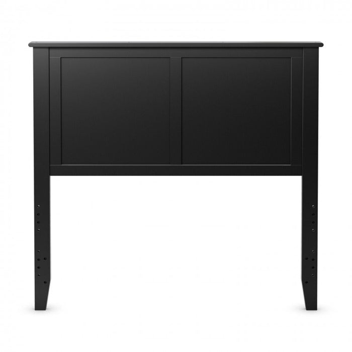 Black Country Rustic Minimalist Queen Headboard