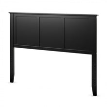 Load image into Gallery viewer, Country Style Black Wooden Full Size Headboard - Easy Assembly
