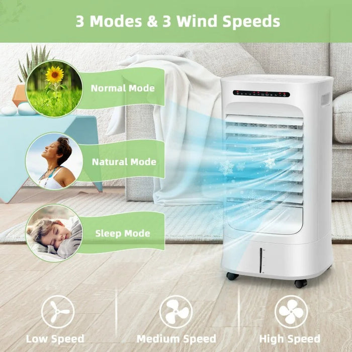 White Multifunctional Evaporative Portable Air Cooler