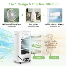 Charger l&#39;image dans la galerie, White Multifunctional Evaporative Portable Air Cooler
