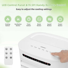 Charger l&#39;image dans la galerie, White Multifunctional Evaporative Portable Air Cooler
