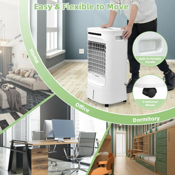 White Multifunctional Evaporative Portable Air Cooler