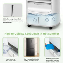 Charger l&#39;image dans la galerie, White Multifunctional Evaporative Portable Air Cooler
