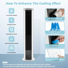 Charger l&#39;image dans la galerie, White 3-in-1 Portable Air Cooler Fan with 5L Water Tank
