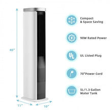 Charger l&#39;image dans la galerie, White 3-in-1 Portable Air Cooler Fan with 5L Water Tank
