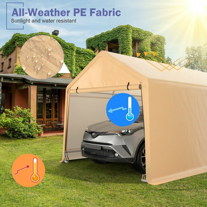 Costway 9x17 ft Heavy Duty Outdoor Canopy Tent Carport - Suitable for Parties, Gatherings, and Parking