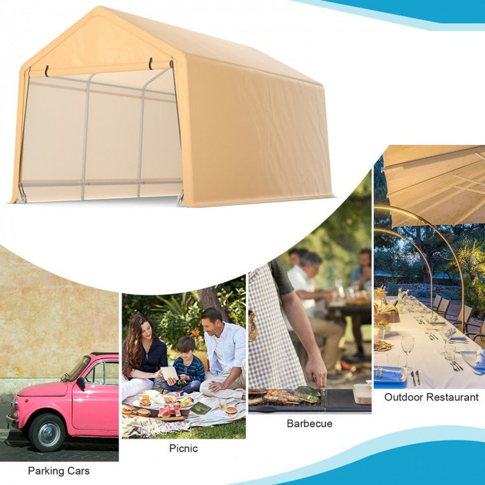 Costway 9x17 ft Heavy Duty Outdoor Canopy Tent Carport - Suitable for Parties, Gatherings, and Parking