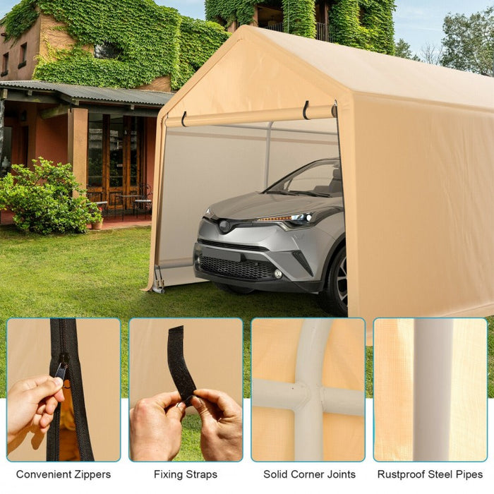 Costway 9x17 ft Heavy Duty Outdoor Canopy Tent Carport - Suitable for Parties, Gatherings, and Parking