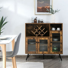 Load image into Gallery viewer, Multi-Functional Vintage Brown Storage Cupboard with Doors
