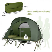 Charger l&#39;image dans la galerie, 2-Person Outdoor Camping Tent with Inflatable Mattress and Carry Bag
