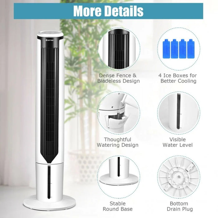 Low-Noise Multi-Functional Air Cooler for Living Room, Bedroom, and Office