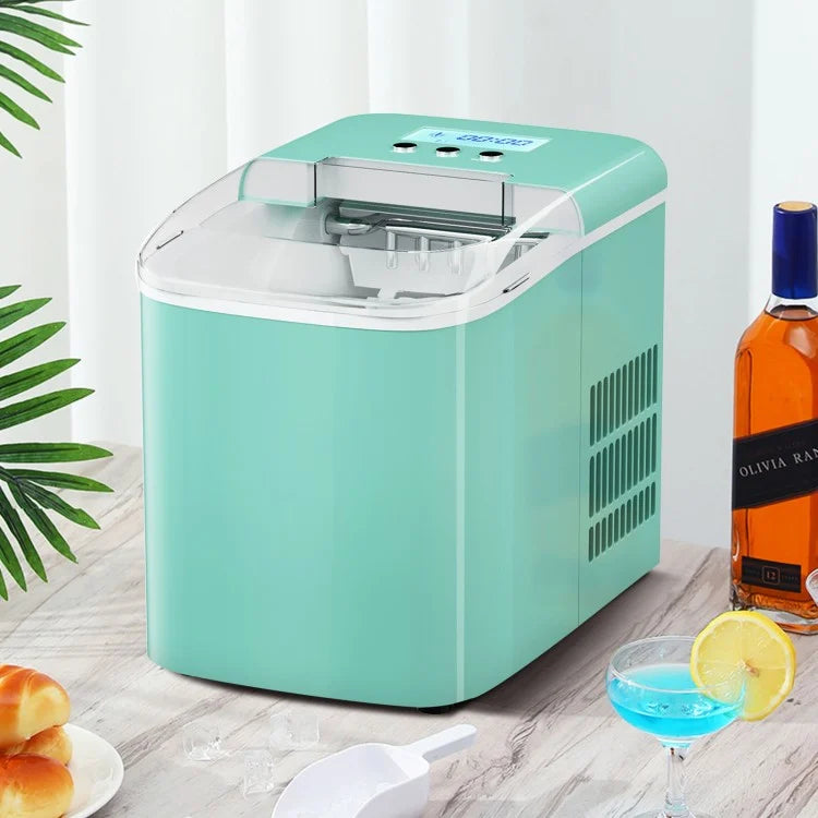 Mini Portable Countertop Ice Maker with Ice Scoop