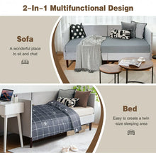 Load image into Gallery viewer, Modern Minimalist Gray Sofa Bed Frame with Storage Underneath
