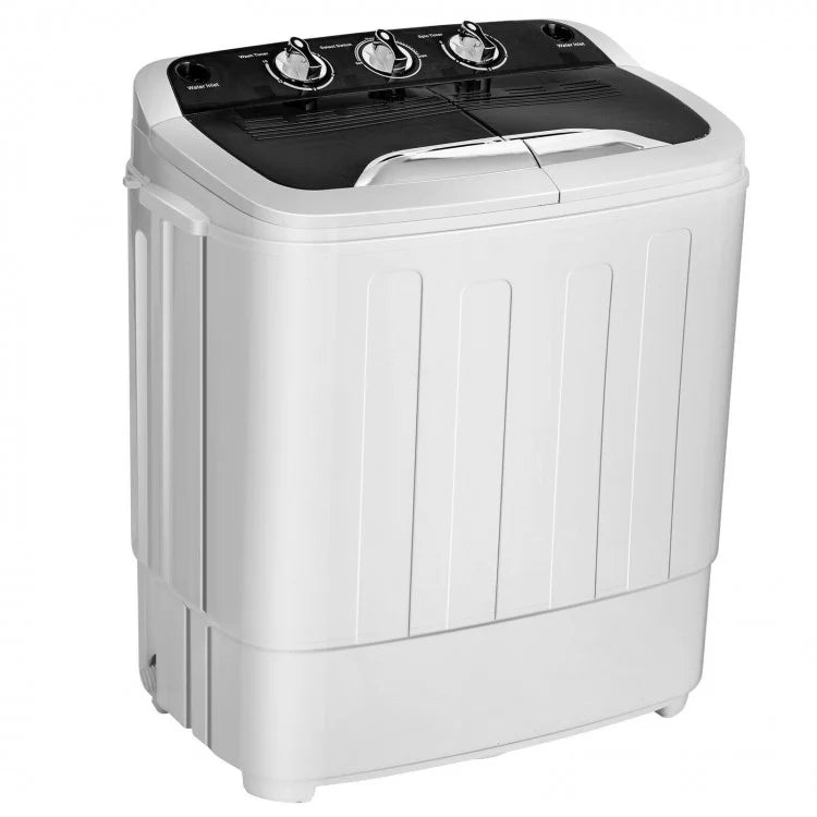Mini Portable Semi-Automatic Dual-Tub Washing Machine - Energy Efficient