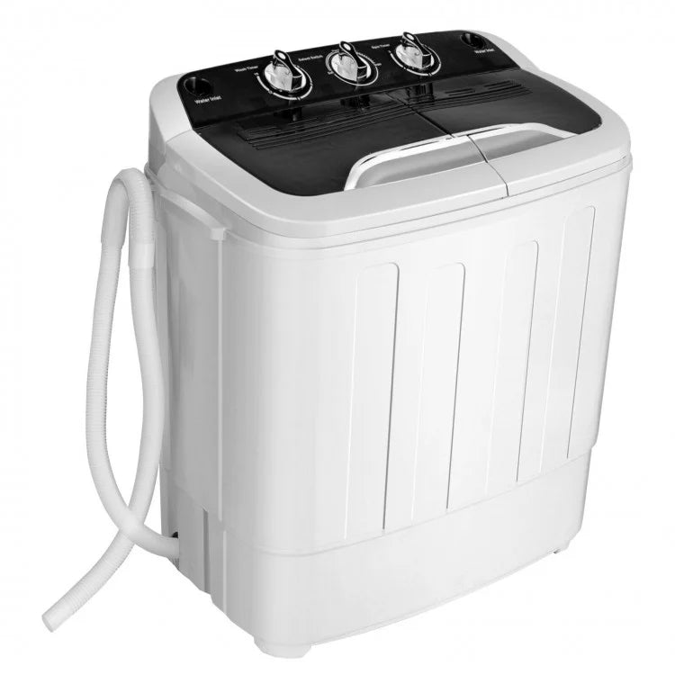 Mini Portable Semi-Automatic Dual-Tub Washing Machine - Energy Efficient