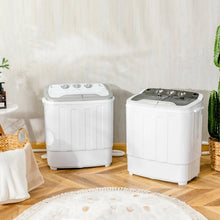 Load image into Gallery viewer, Mini Portable Semi-Automatic Dual-Tub Washing Machine - Energy Efficient
