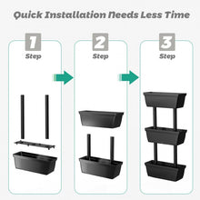 Charger l&#39;image dans la galerie, 3-Tier Vertical Garden Planter Box for Outdoor Patio
