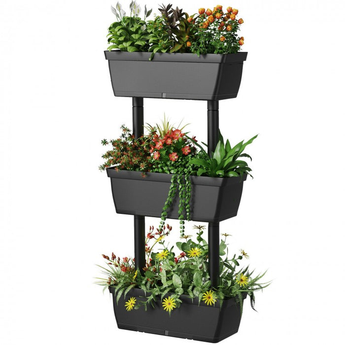 3-Tier Vertical Garden Planter Box for Outdoor Patio