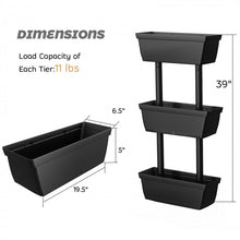 Charger l&#39;image dans la galerie, 3-Tier Vertical Garden Planter Box for Outdoor Patio
