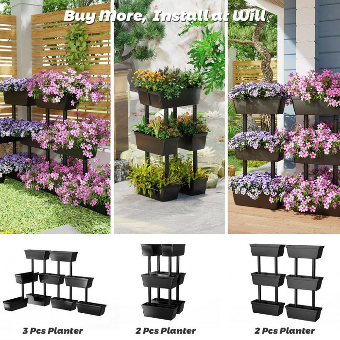 3-Tier Vertical Garden Planter Box for Outdoor Patio