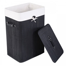Charger l&#39;image dans la galerie, Costway 19-Gallon Rectangular Bamboo Laundry Basket
